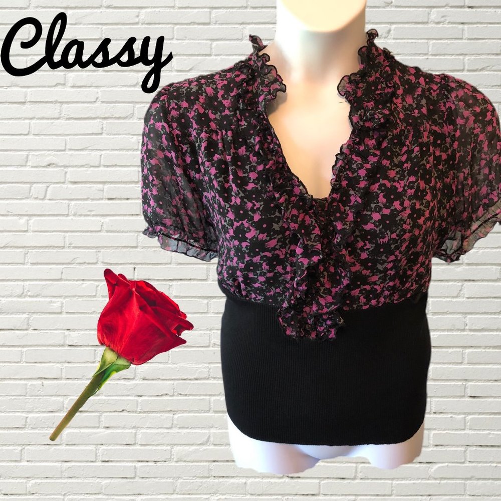 INCREDIBLY STUNNING INC PURPLE AND BLACK TOP